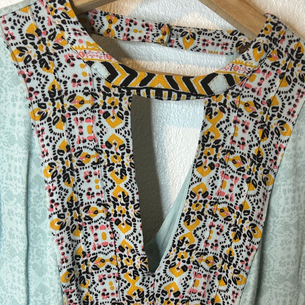 NWOT Free People Tegan Border Printed Mini Dress 4 - Picture 6 of 13